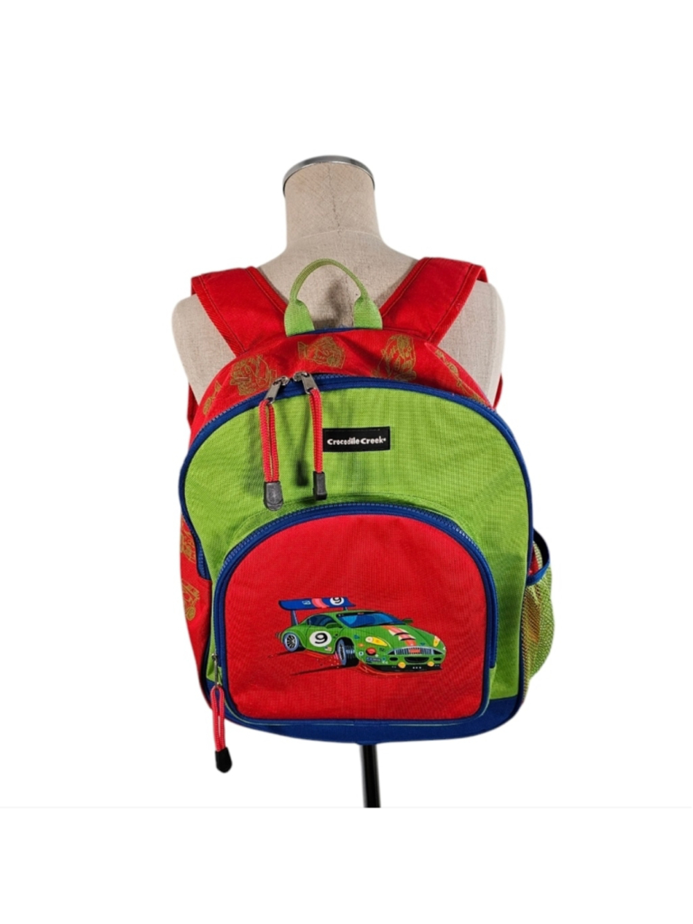 Crocodile Creek Kids Backpack Green Red School Travel